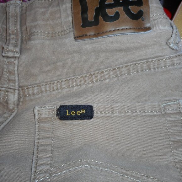 LEE EXTREME COMFORT: boy's jeans  sz 10S  ADJUSTABLE WAIST   khaki color - Picture 5 of 10